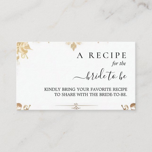 Carte D'accompagnement Fête des mariées classique simple formelle (Devant)