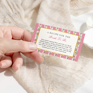 Carte D'accompagnement Fête des mariées de thé rose pâle Recette