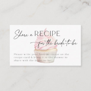 Carte D'accompagnement Fête des mariées Recette Demande Cupcake Rose