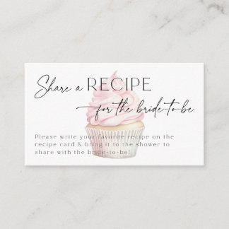 Carte D'accompagnement Fête des mariées Recette Demande Cupcake Rose