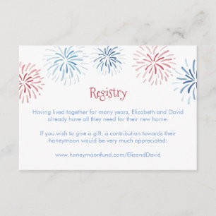 Carte D'accompagnement Fête du 14 juillet avec feu d'artifice Registre de