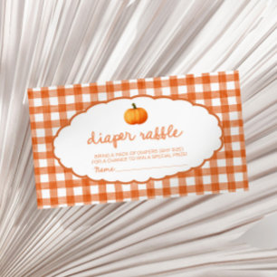 Carte D'accompagnement Fête Prénatale Bébé Citrouille Automne Fantaisiste