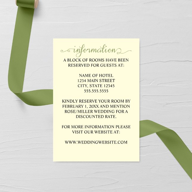 Carte D'accompagnement Feuille de ligne artistique Mariage (Créateur téléchargé)