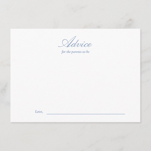 Carte D'accompagnement Fiche conseil Baby shower de toiles florales (Devant)