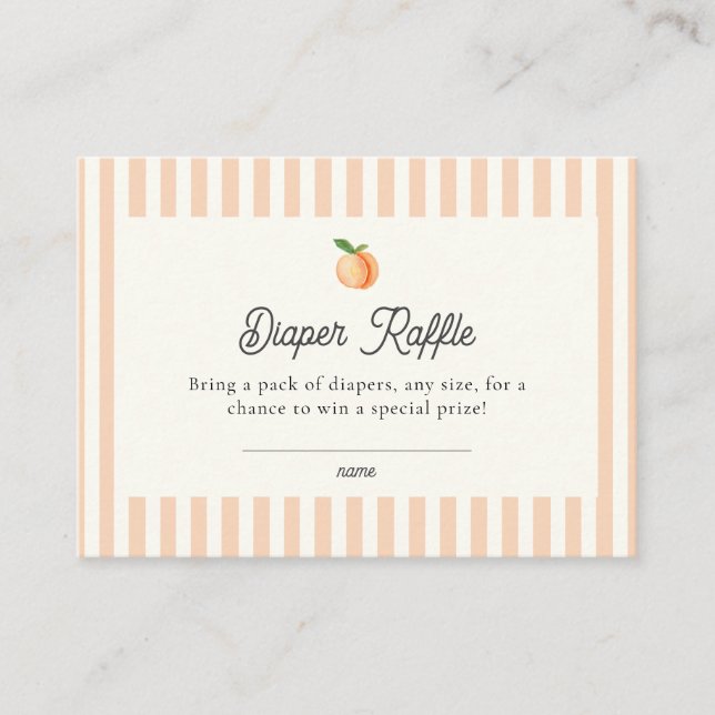 Carte D'accompagnement Fiche de boîtier de broche du Baby shower (Devant)