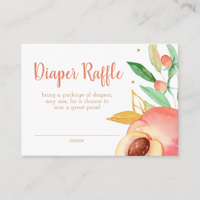 Carte D'accompagnement Fiche de boîtier de broche du Baby shower (Devant)