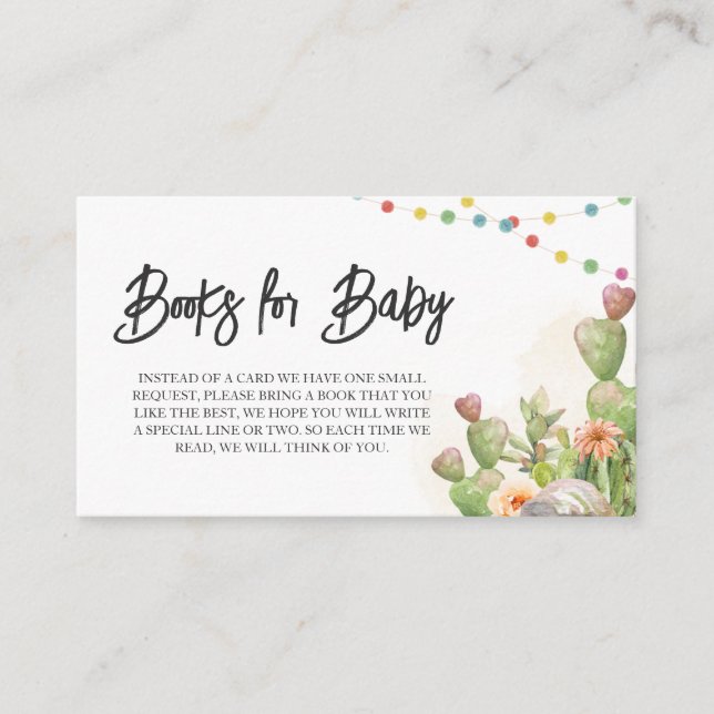 Carte D'accompagnement Fiesta Taco 'Bout Baby shower Livres pour bébé (Devant)