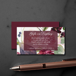 Carte D'accompagnement Figuiers en Fleurs   Cadeaux de Fleurs de Fruits R