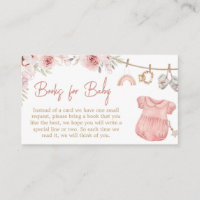 Fille Boho Clothesline Baby showers Livres pour bé