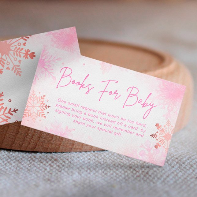 Carte D'accompagnement Fille De Flamme De Neige Rose Livres Pour Baby sho (Créateur téléchargé)