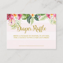 Flamant rose baby shower de la couche de tombole i