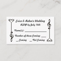 Flèche de musique RSVP