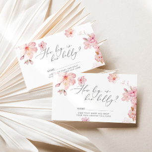 Carte D'accompagnement Fleur de cerisier, quelle est la taille du ventre 