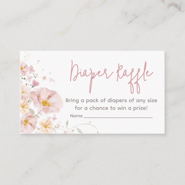Carte D'accompagnement Fleur sauvage Baby en fleur Baby shower Déchets Ra (Devant)