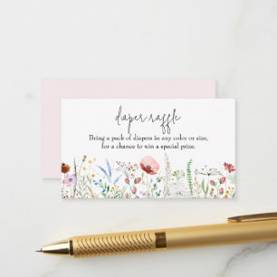 Carte D'accompagnement Fleur sauvage Baby shower Déchet 