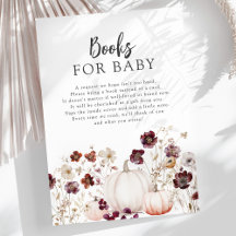 Fleur sauvage d'automne Livres Baby showers pour b