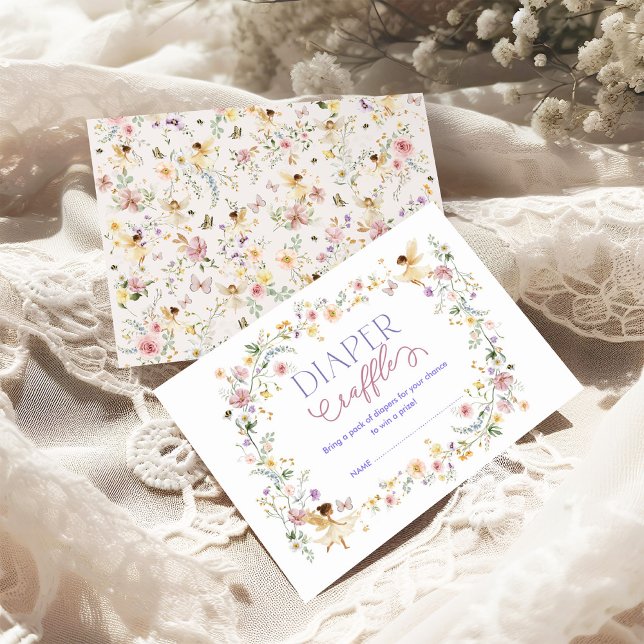 Carte D'accompagnement Fleur sauvage de fée de printemps Jardin Barreau d (Créateur téléchargé)