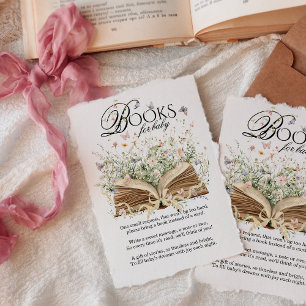 Carte D'accompagnement Fleur sauvage de livre Un nouveau chapitre commenc