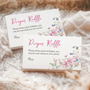 Carte D'accompagnement Fleur Sauvage Fille Fleur Rose Bébé Serviette