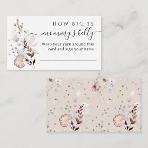 Carte D'accompagnement Fleur sauvage Quelle est la taille du jeu du ventr