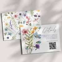 Fleur sauvage Wild Flower QR Code Détails du Maria