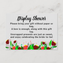 Fleurs Afficher le Wedding shower nuptial