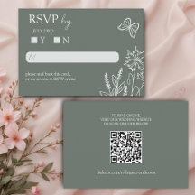 Fleurs de prairie Sirocco Mariage vert RSVP