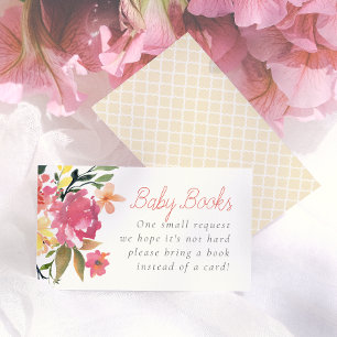 Carte D'accompagnement Fleurs de printemps   Livres de fête prénatale pou