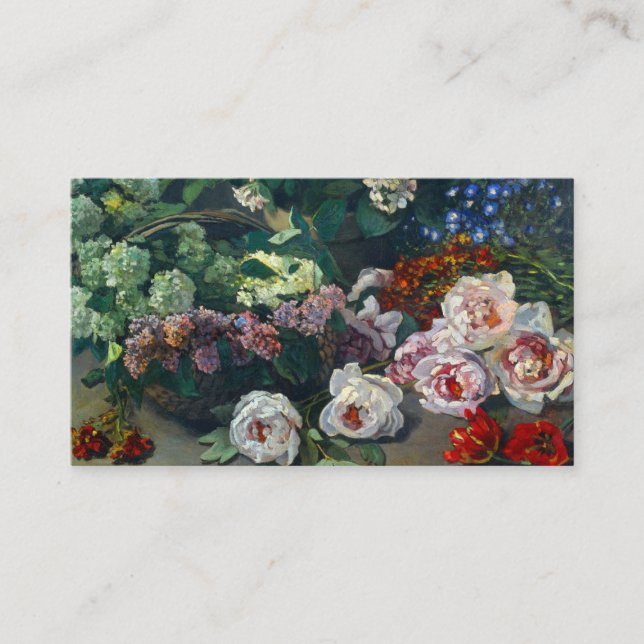 Carte D'accompagnement Fleurs de printemps Monet (Devant)