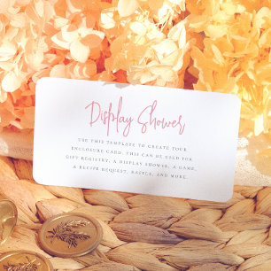 Carte D'accompagnement Fleurs et Prosecco Fête de Mariage Florale