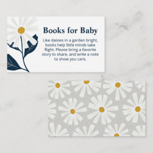 Carte d'accompagnement Fleurs pour Bébé Daisy Book