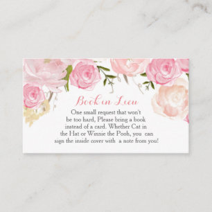 Carte D'accompagnement Fleurs roses Réserver En remplacement, Apporter un