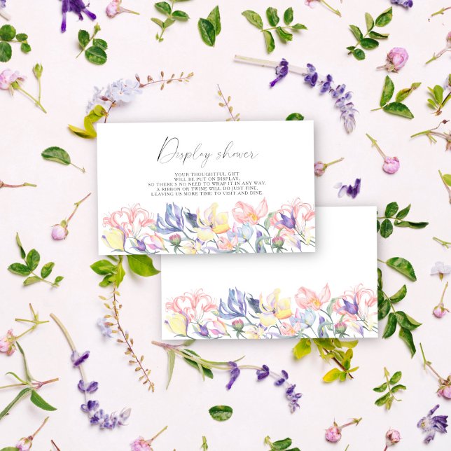 Carte D'accompagnement Fleurs sauvages - Affichage de douche (Créateur téléchargé)