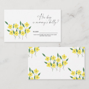 Carte D'accompagnement Fleurs sauvages jaunes Quelle taille est le jeu du