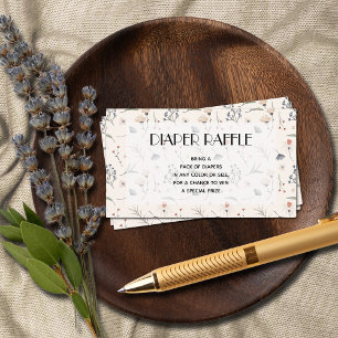 Carte D'accompagnement Fleurs sauvages sur le raffe de couches d'ivoire