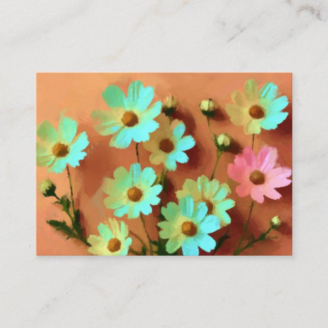 Carte D'accompagnement Fleurs Zinnia Elegans (Devant)