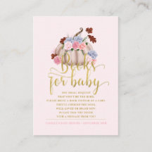 Floral Citrouille Apportez un livre Demande Livres