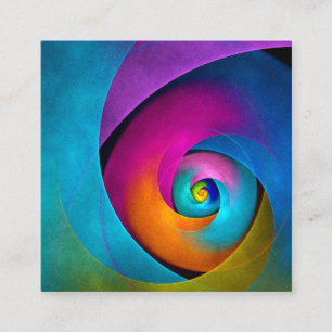 Carte D'accompagnement Floral moderne Art Abstrait rose Bleu Motif #17