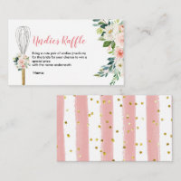 Floral rose Bientôt être fouetté Undies Raffle
