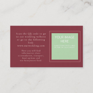 Carte d'accompagnement florale rouge et rose vibra