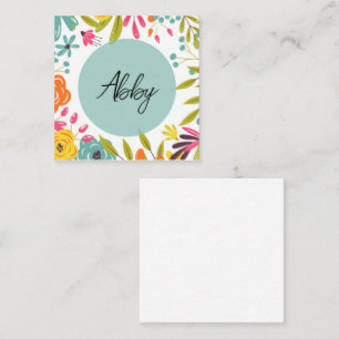 Carte D'accompagnement Flore brillante et audacieuse