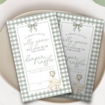 Folle Oie Sage Vert Coquette Tirage au Sort Couche