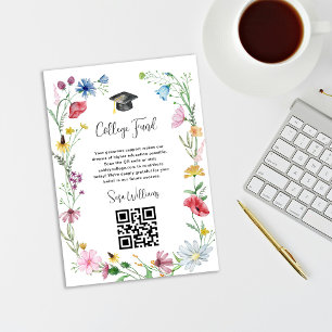 Carte D'accompagnement Fonds de bourse d'études pour fleurs sauvages