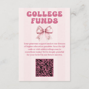 Carte D'accompagnement Fonds de l'Ordre des diplômés de Blush Bow
