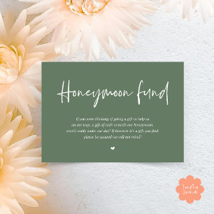 Carte D'accompagnement Fonds de lune de miel mariage