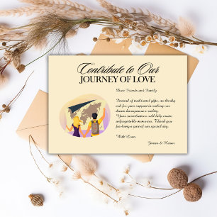 Carte D'accompagnement Fonds de lune de miel Registre Qr Code Mariage Cad