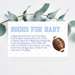 Carte D'accompagnement Football Sports Baby showers Livres Pour Baby Card