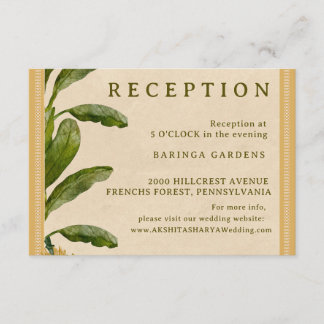 Carte D'accompagnement Formal Traditional Wedding Enclosure Card