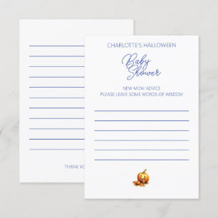 Carte D'accompagnement Formulaire de remplissage des conseils de Baby sho