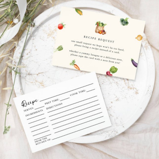 Carte D'accompagnement Frais Hors Fête des mariées De Demande De Recette  (Créateur téléchargé)